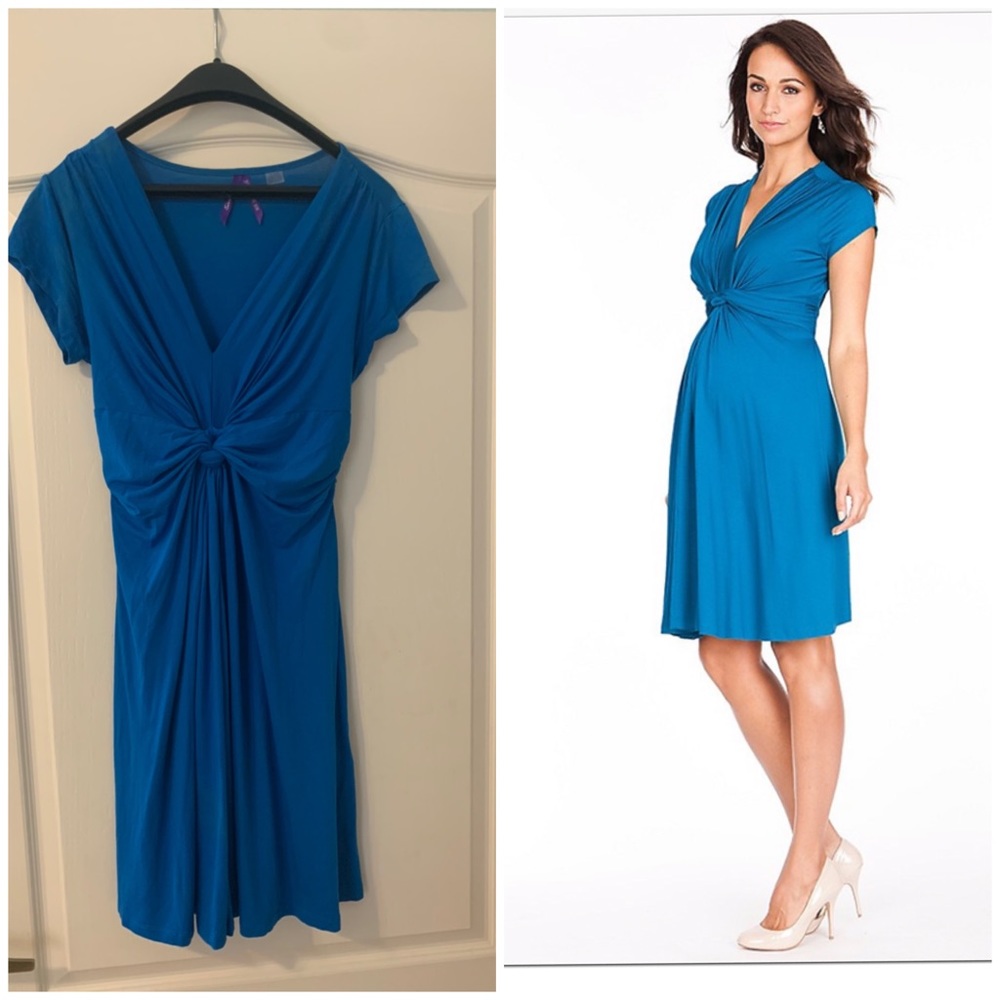EUC Seraphine's signature knot maternity dress